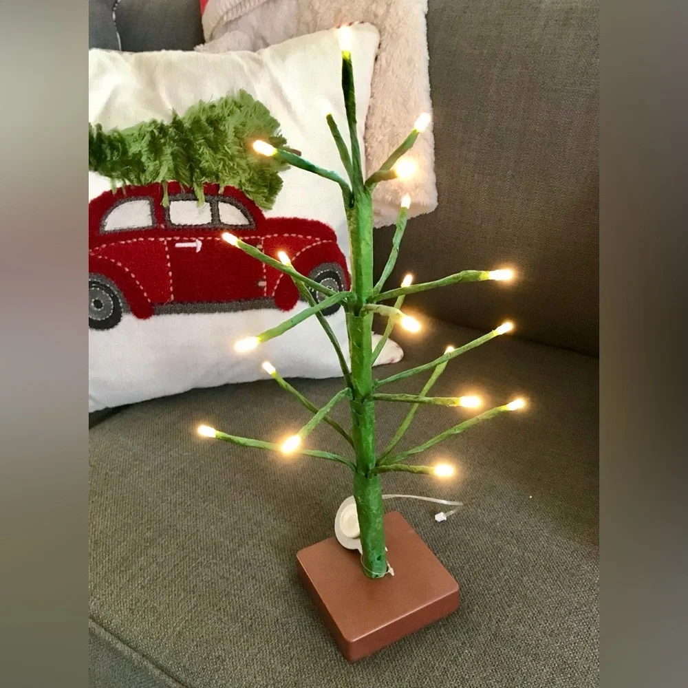 2016 Target Lit Tree Decoration Requires 3 AA Table Counter Small Space Decor